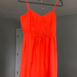 orange mini dress